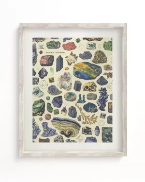 Gems & Minerals Scientific Illustration Museum Print