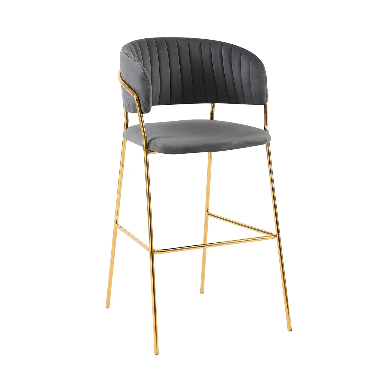 Gold Frame Bar Chair – Available In 4 Colours MWBCG03B