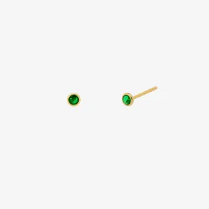 Green onyx studs