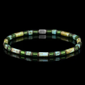 Hematite Mixed Blue/Green Bracelet I (4mm)