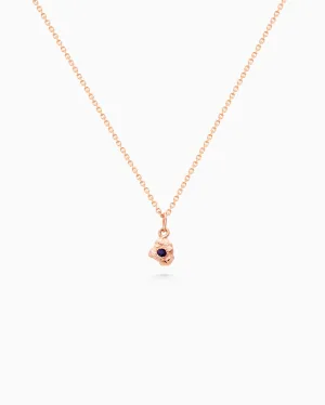 Ingot Stone Pendant | Rose Gold