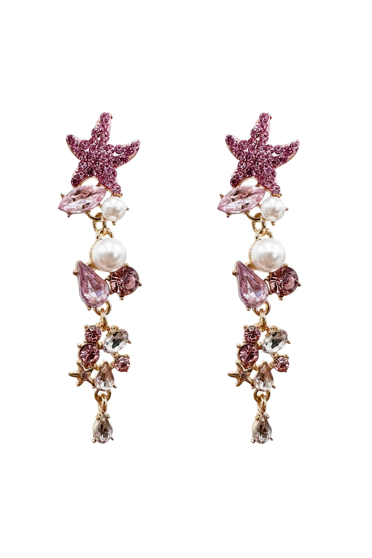 Isabel Pink Drop Earrings