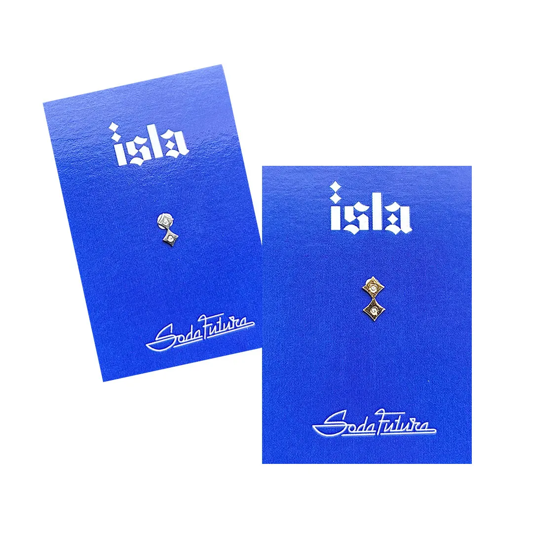 Isla x Soda Futura yellow gold gems with diamonds