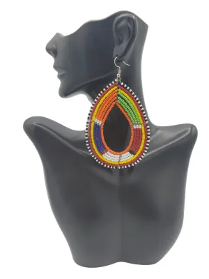 Maasai Earrings, Oversized