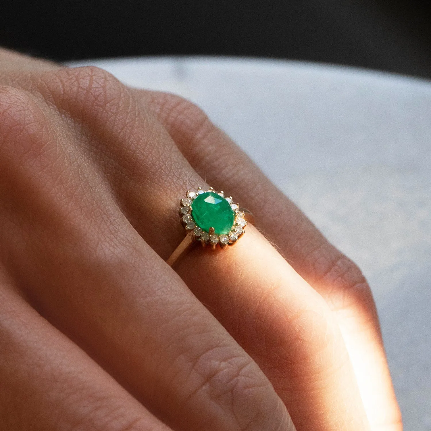 Mini Antiquity Ring | 14k Gold & Emerald