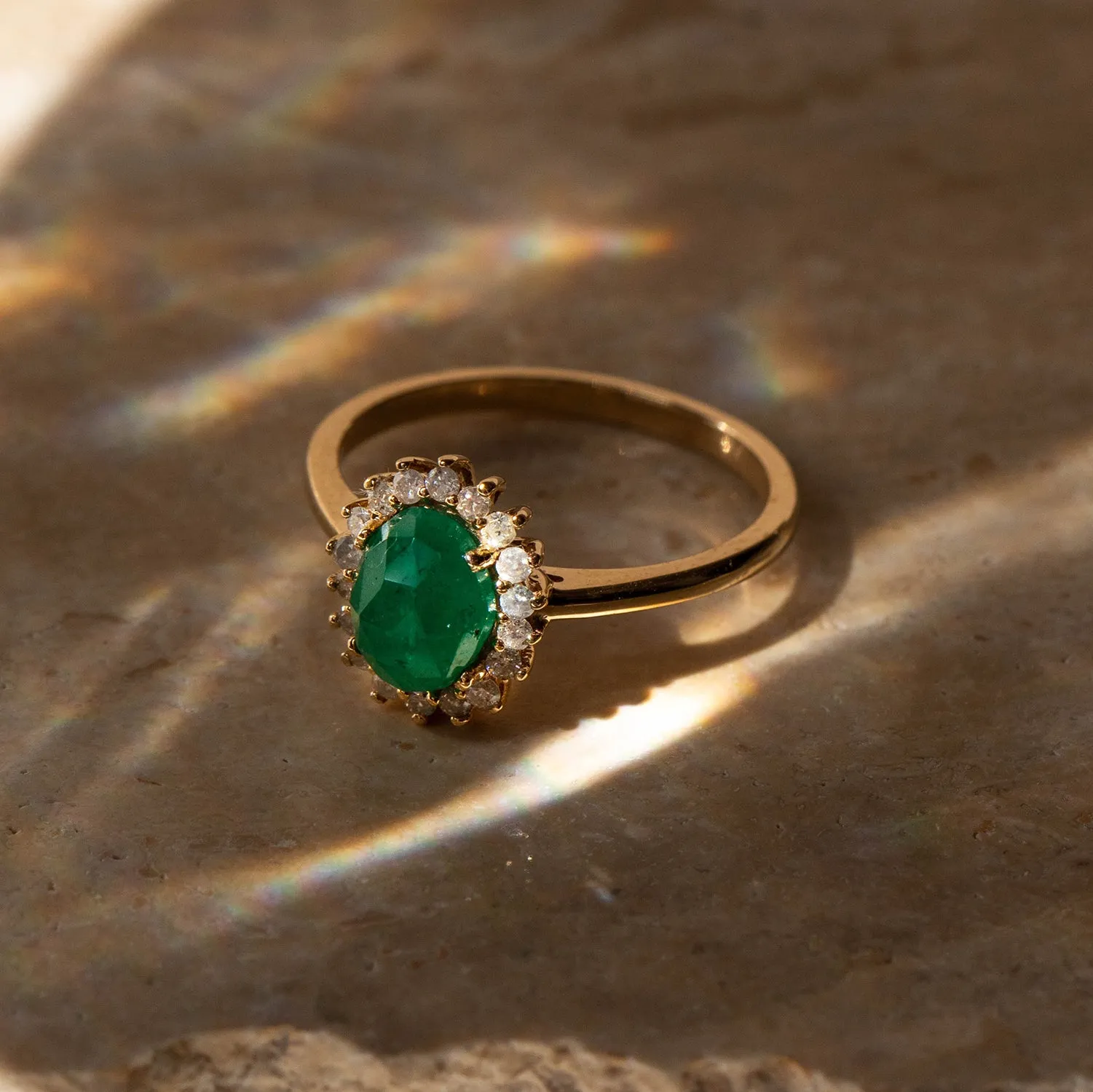 Mini Antiquity Ring | 14k Gold & Emerald