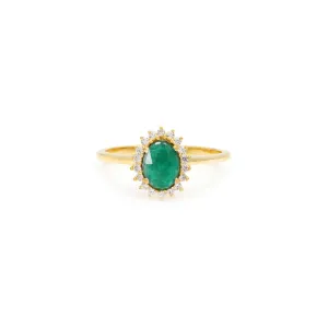 Mini Antiquity Ring | 14k Gold & Emerald