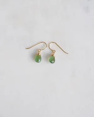 Mini emerald earrings