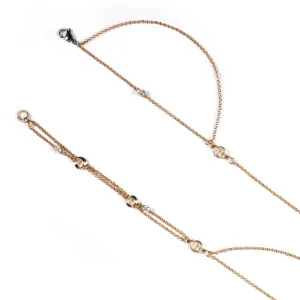 Mini Gems Body Chain [Yellow gold]