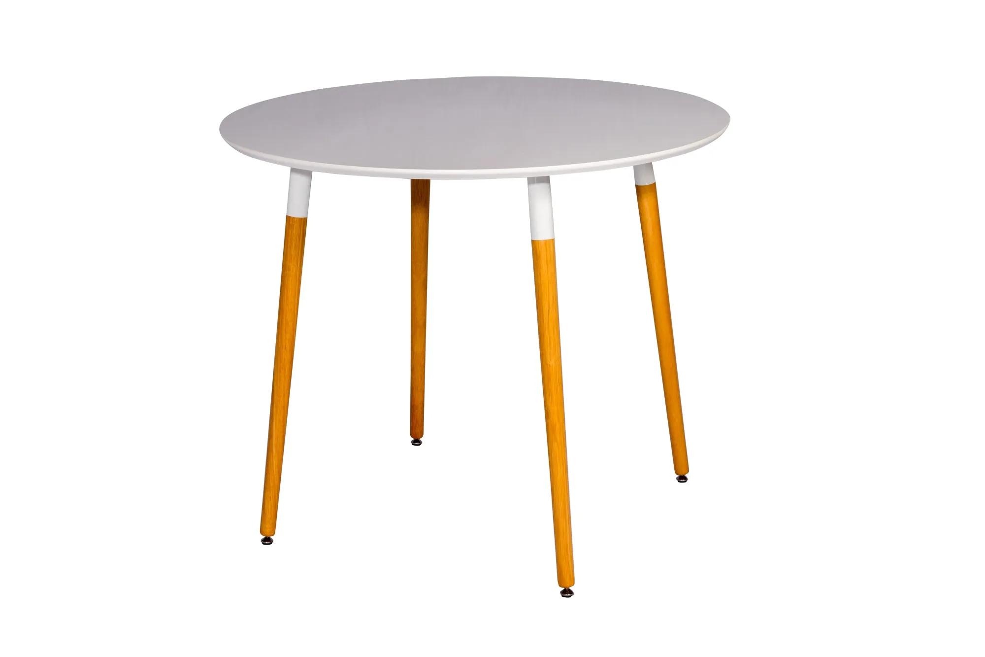 Morton Round Dining Table, Beech Wood Legs, White Top(Table Only)