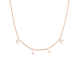 Name Necklace - 14K Rose Gold