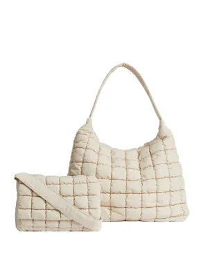 Nylon Quilted Shoulder Bag