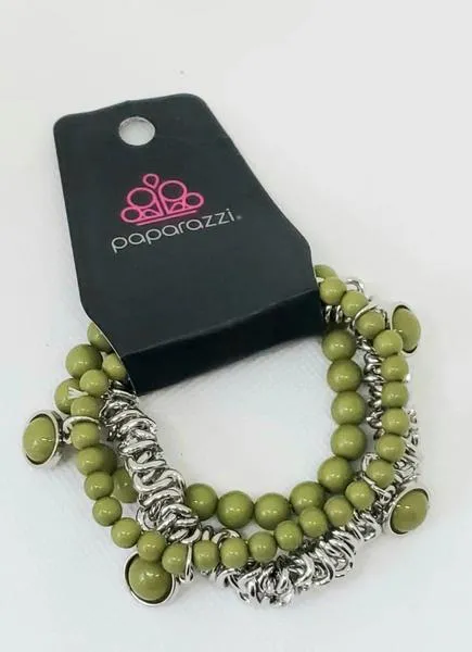 Paparazzi Good Vibes Only Bracelet Green