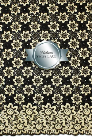 Platinum Lace - PLT008 - Black & Gold