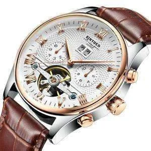 Rose Gold Mechanical Tourbillon Watch