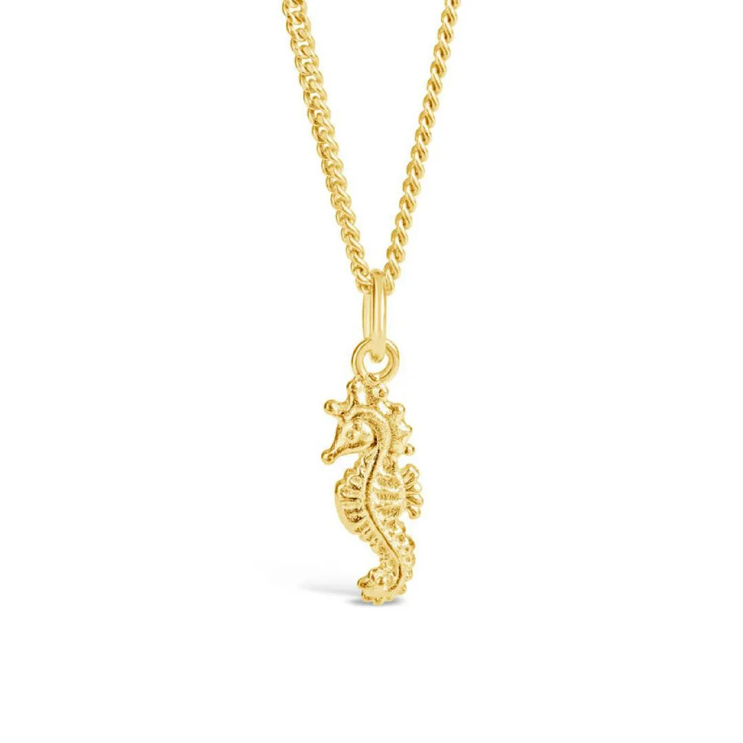 Seahorse Pendant | Gold