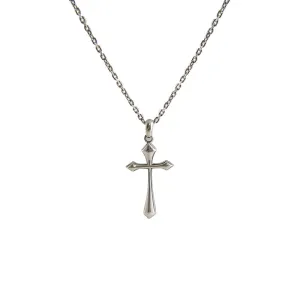 Shinny Cross Sterling Silver Necklace