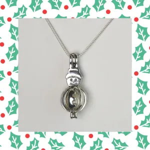 Snowman Cage Necklace