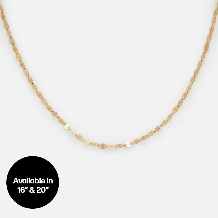 Solid Gold Chain for Charms