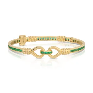 Toi et Moi Double-Knot Bracelet - Emerald