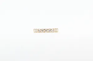 Yellow Gold Diamond Straight Band